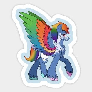 Captain Rainbow Dash Sticker